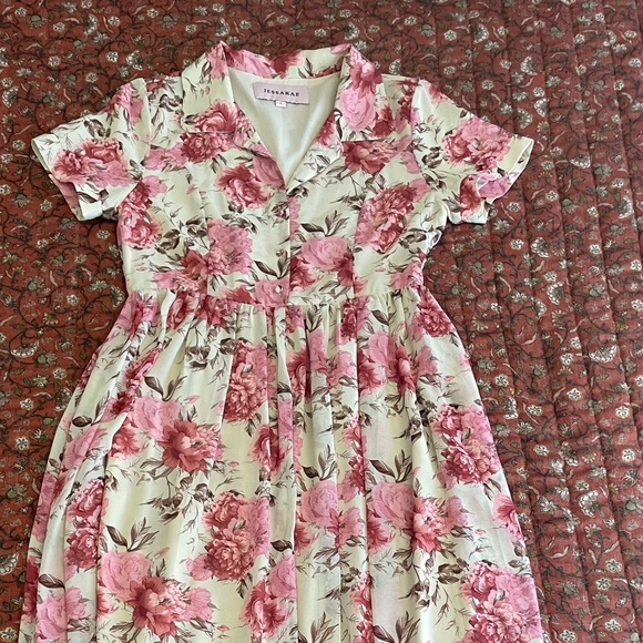 Floral Jessakae maxi dress, sz L - Picture 3 of 4